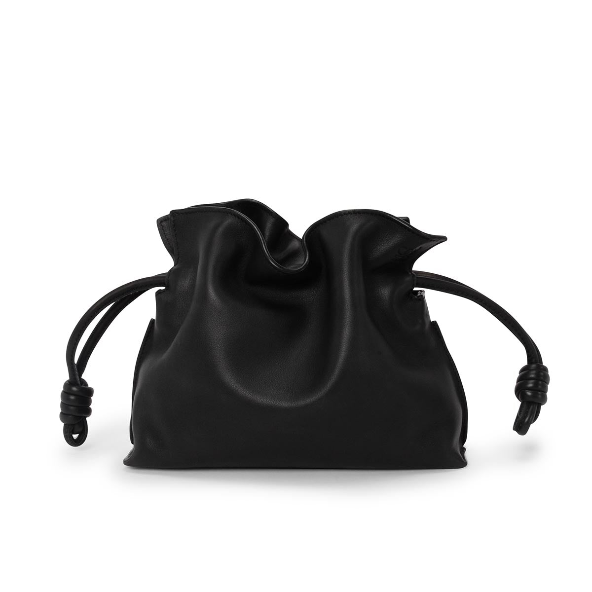 Loewe Black Calfskin Mini Flamenco Bag