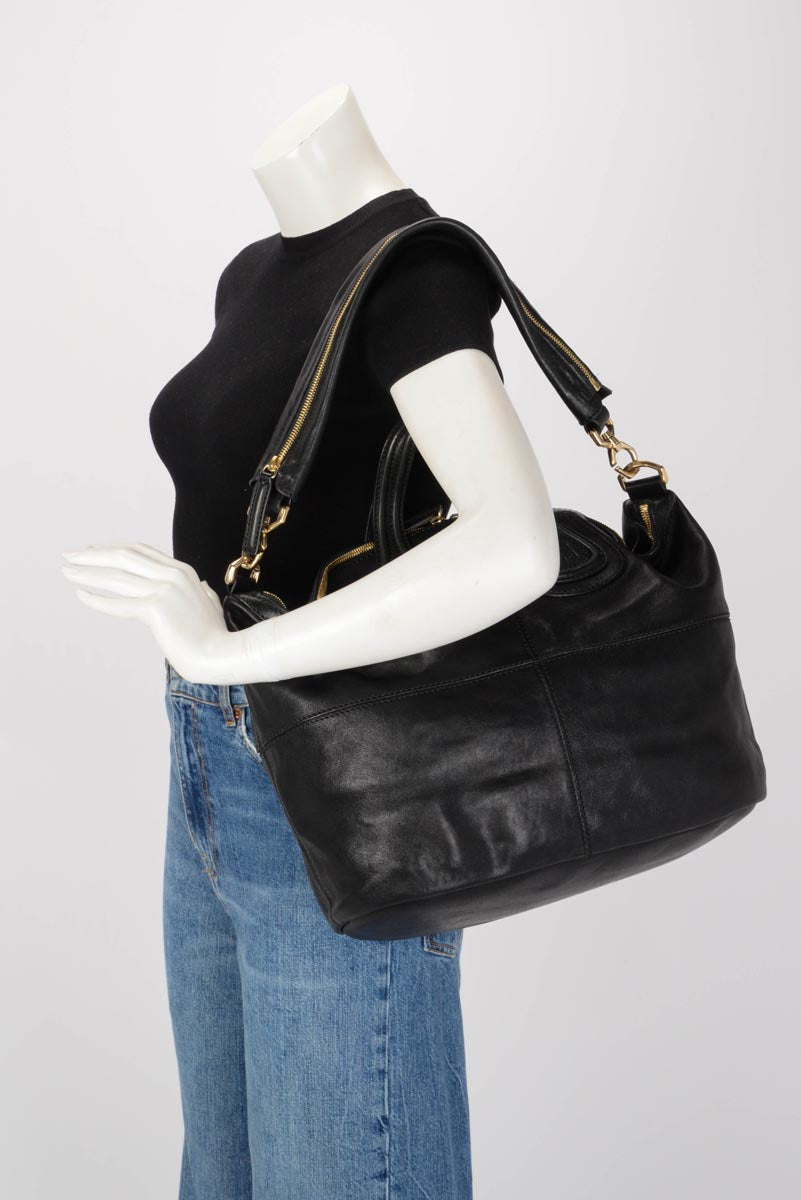 Givenchy Black Sugar Goatskin Medium Nightingale Tote