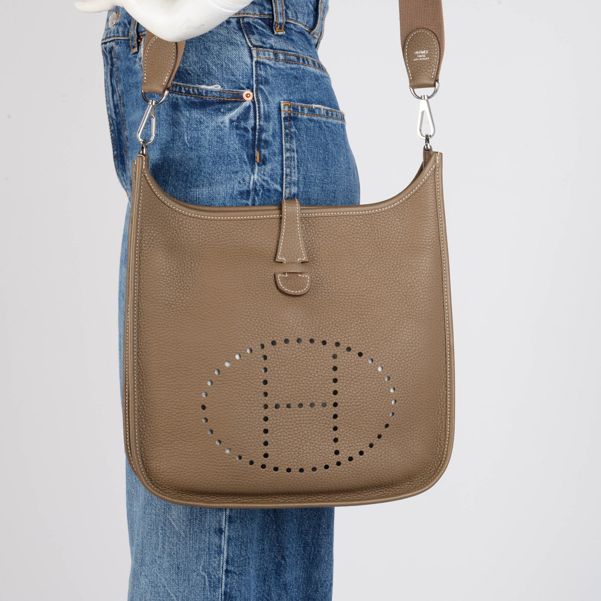 Hermes Etoupe Clemence Evelyne III 29