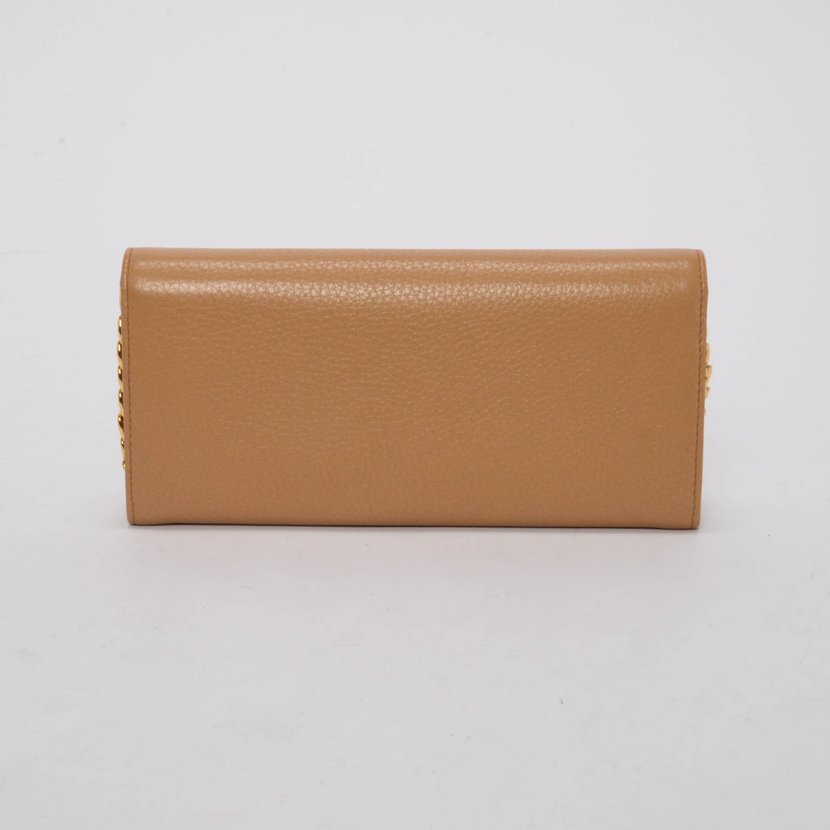 Prada Noisette Grained Vitello Wallet on Chain