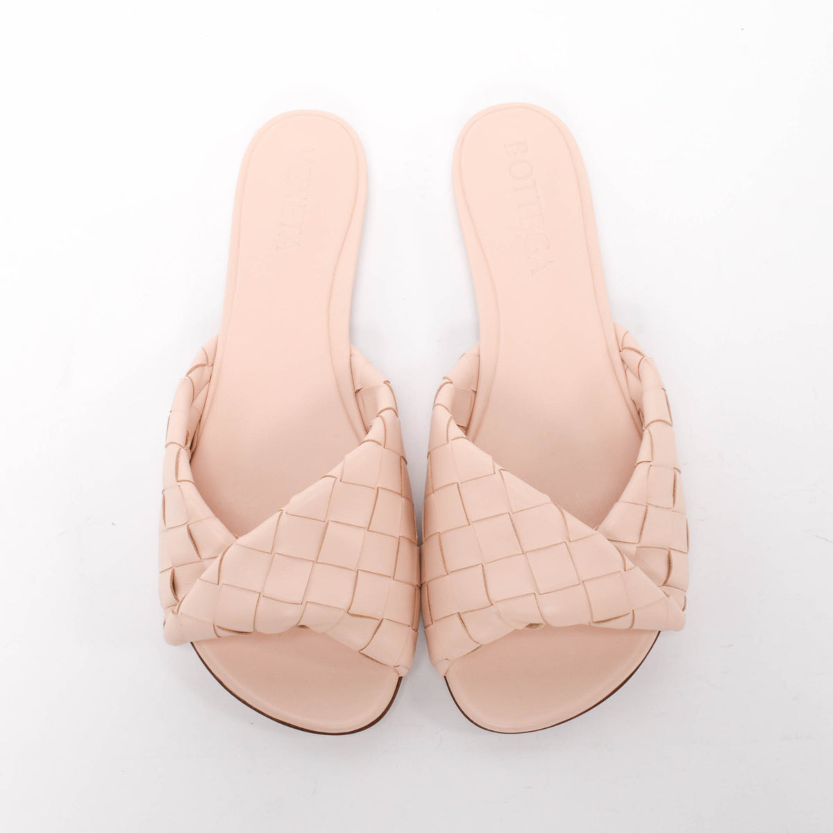 Bottega Veneta Cameo Intrecciato Blink Flat Mules 40