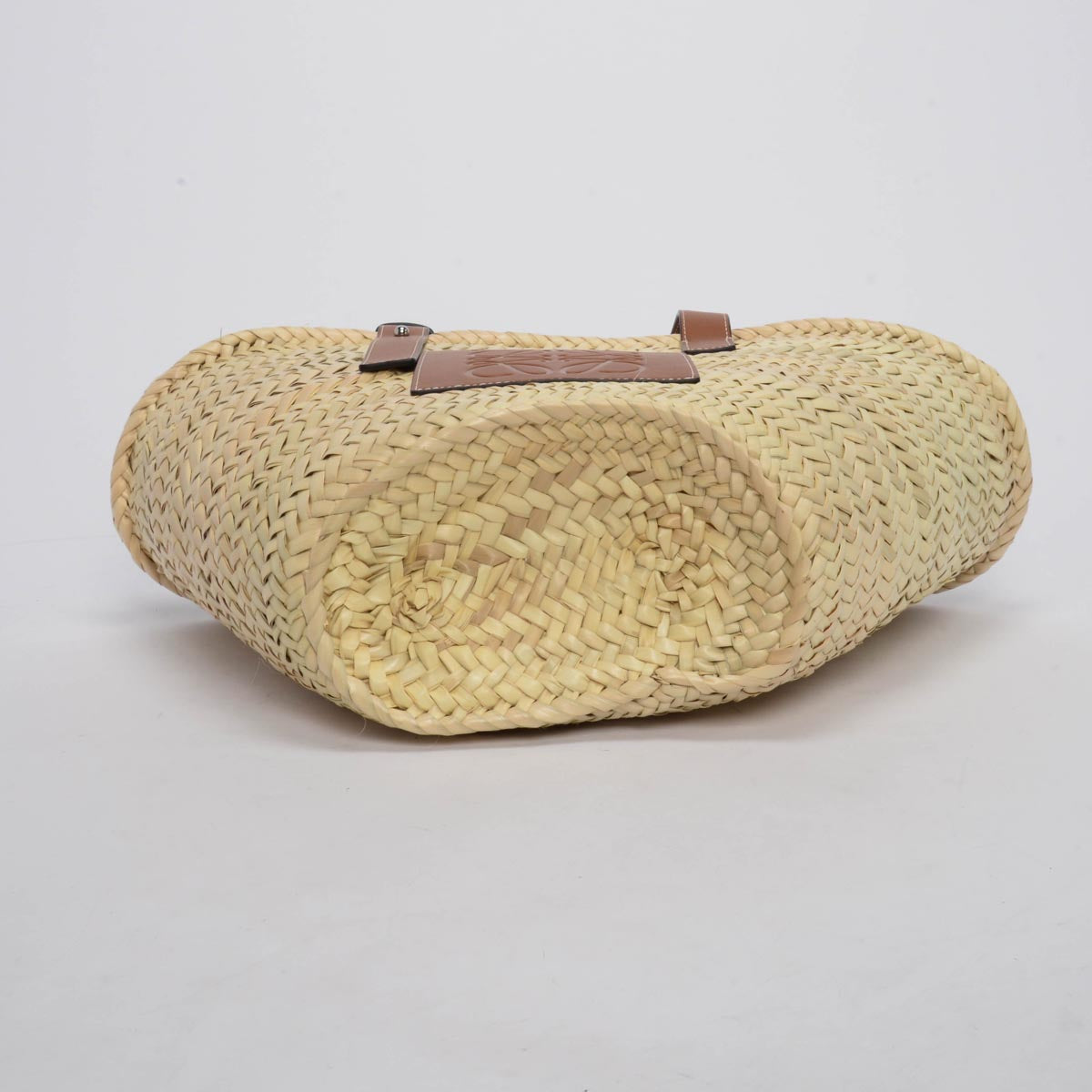 Loewe Tan Raffia Medium Basket Tote