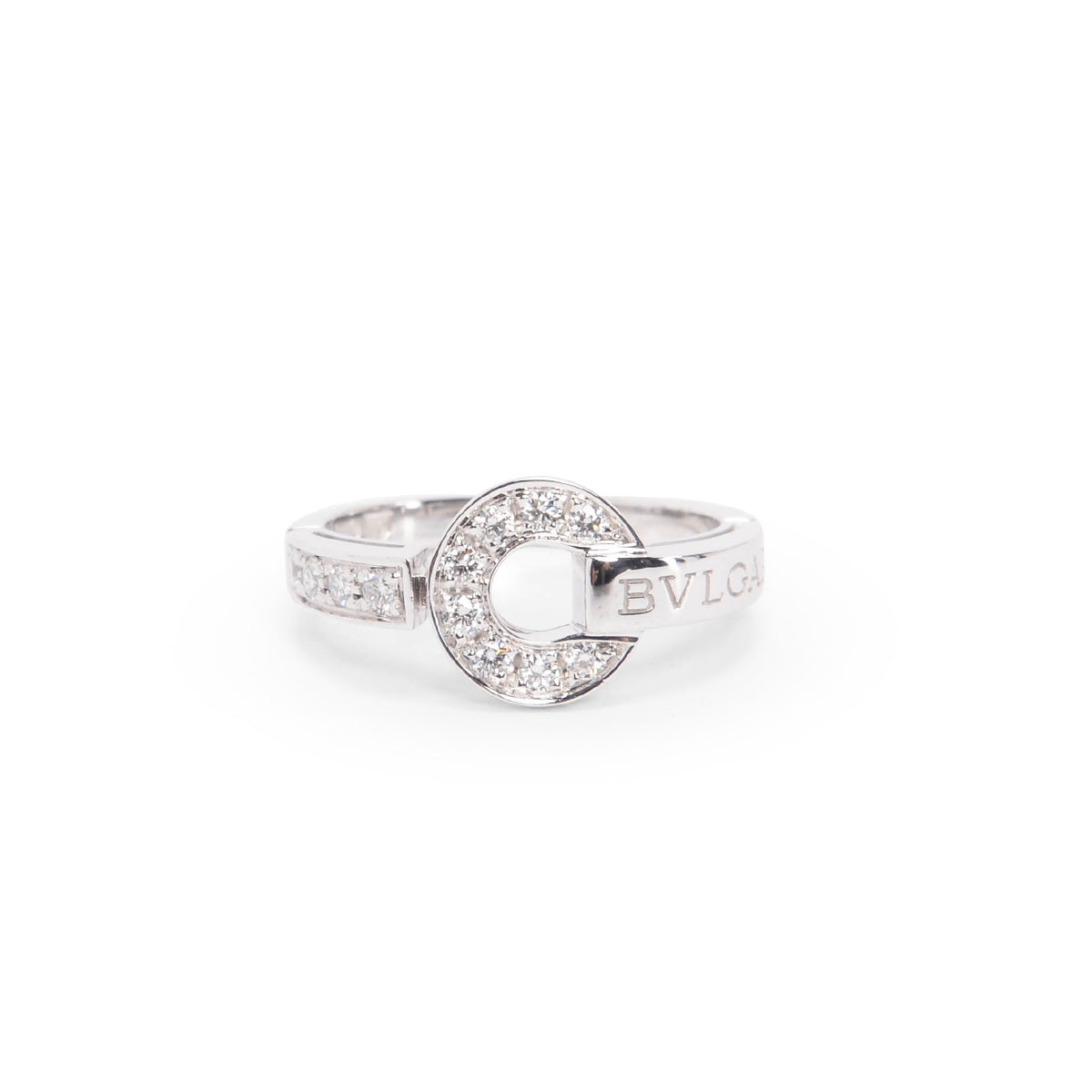 Bulgari 18k White Gold & Diamond Bulgari Bulgari Ring