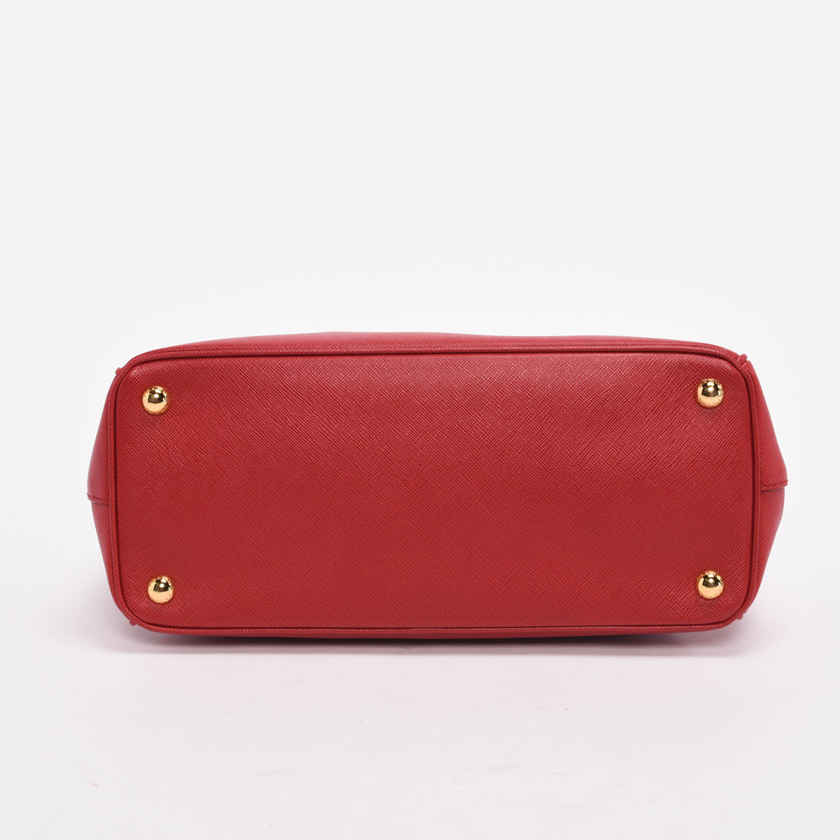 Prada Red Saffiano Lux Small Double Zip Tote