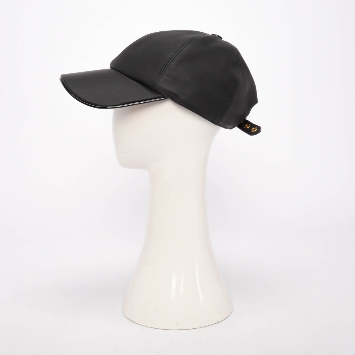 Louis Vuitton Black Leather Cruiser Cap