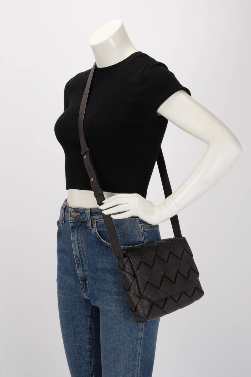 Bottega Veneta Fondant Grained Intrecciato Small Diago Bag