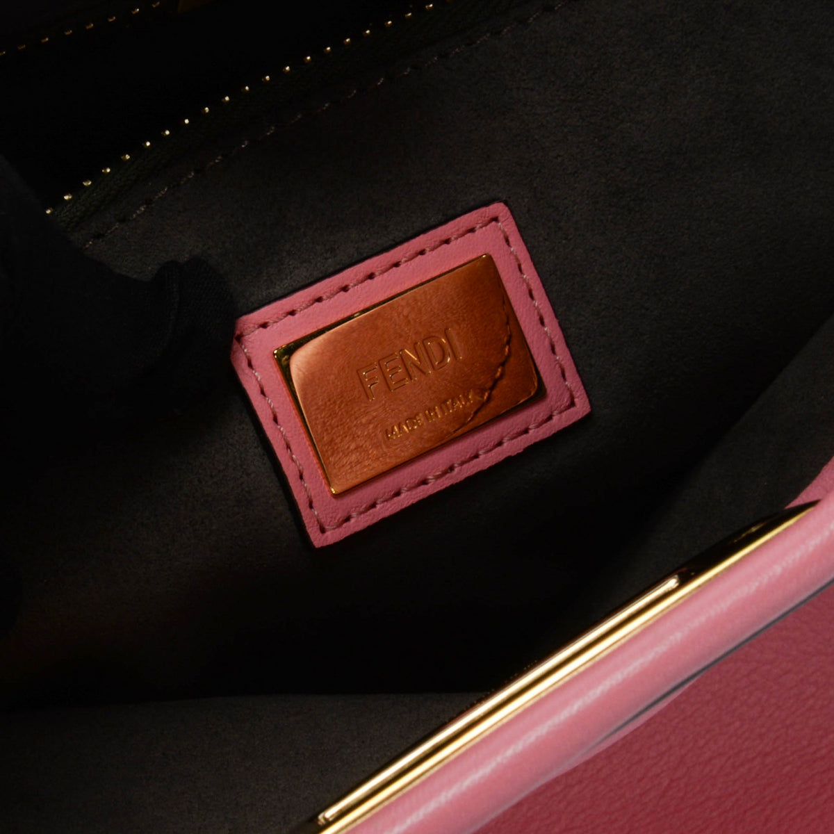 Fendi Pink Calfskin Medium Peekaboo Bag