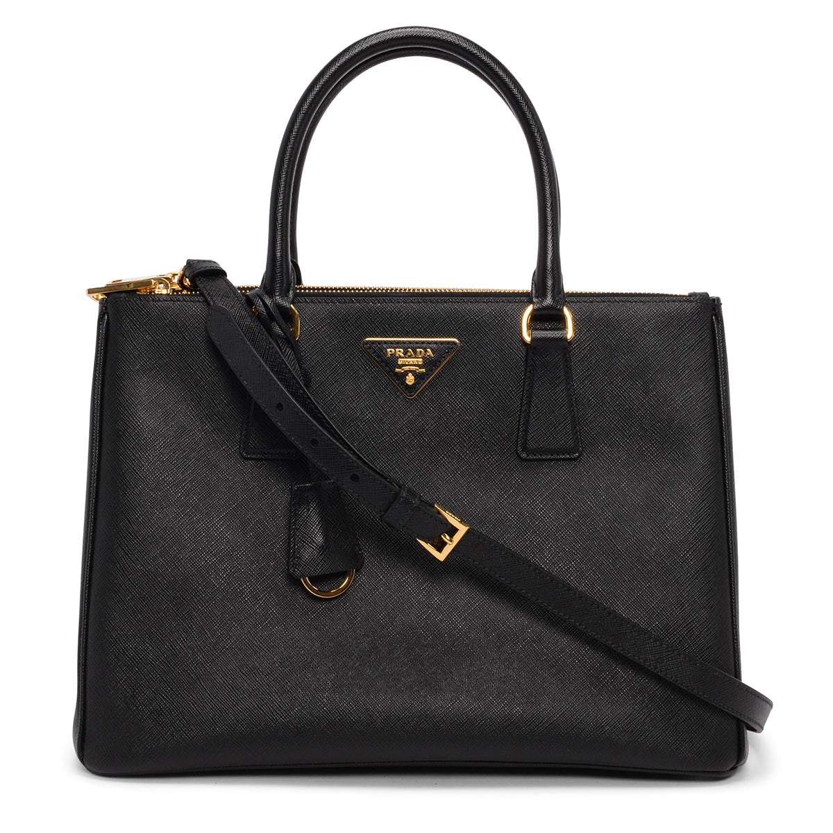 Prada Black Saffiano Large Galleria Tote