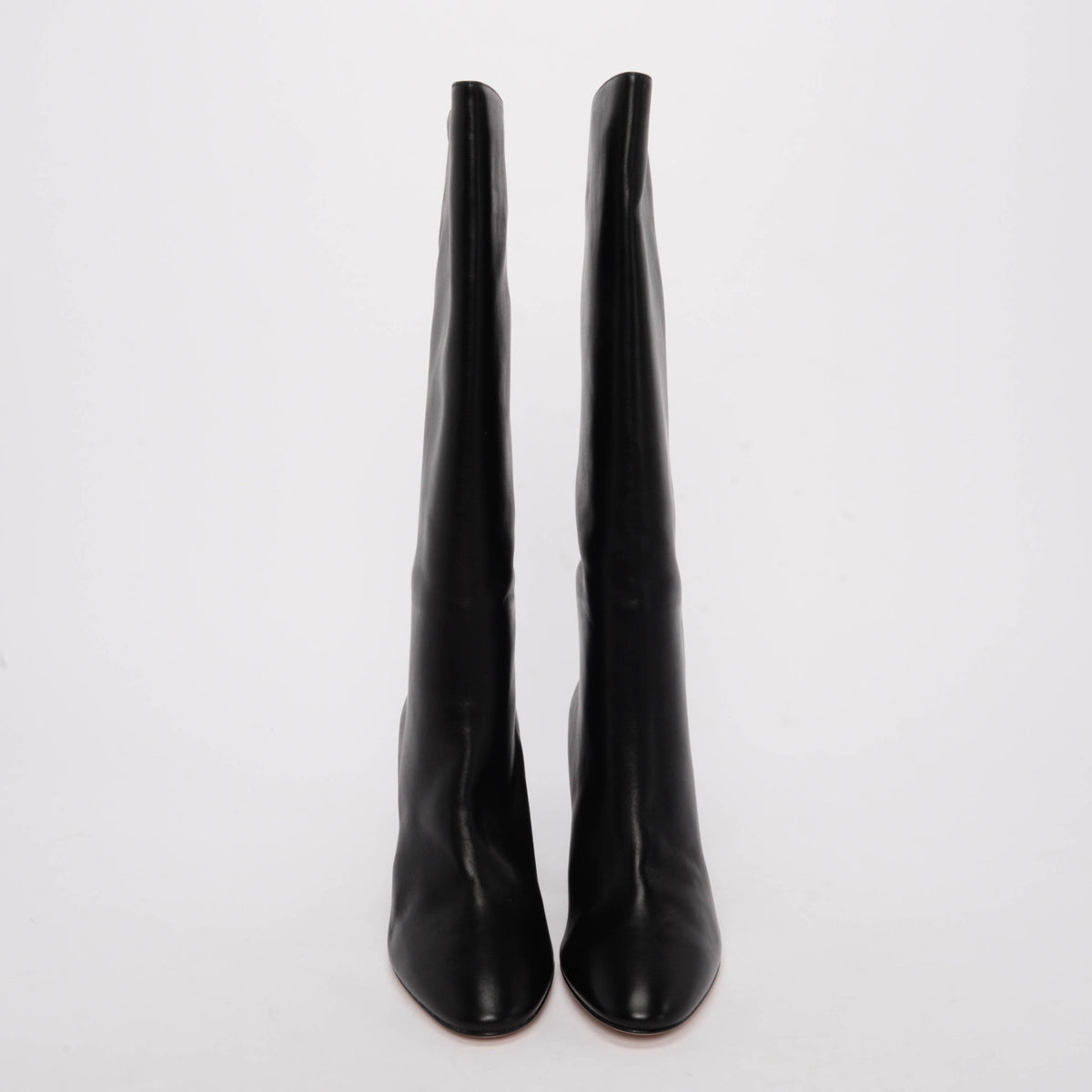 Gianvito Rossi Black Nappa Laura 85 Knee High Boots 38