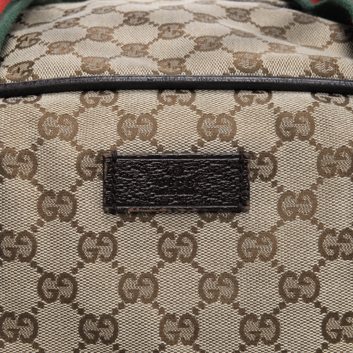 Gucci GG Canvas Web Medium Carry-On Duffle Bag