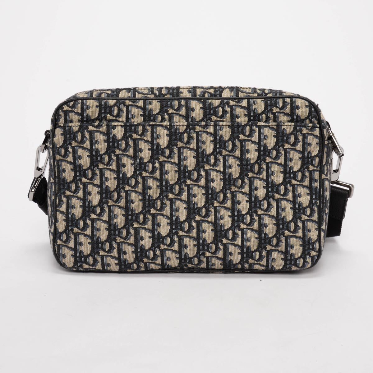 Dior Navy Oblique Jacquard Maxi Safari Bag