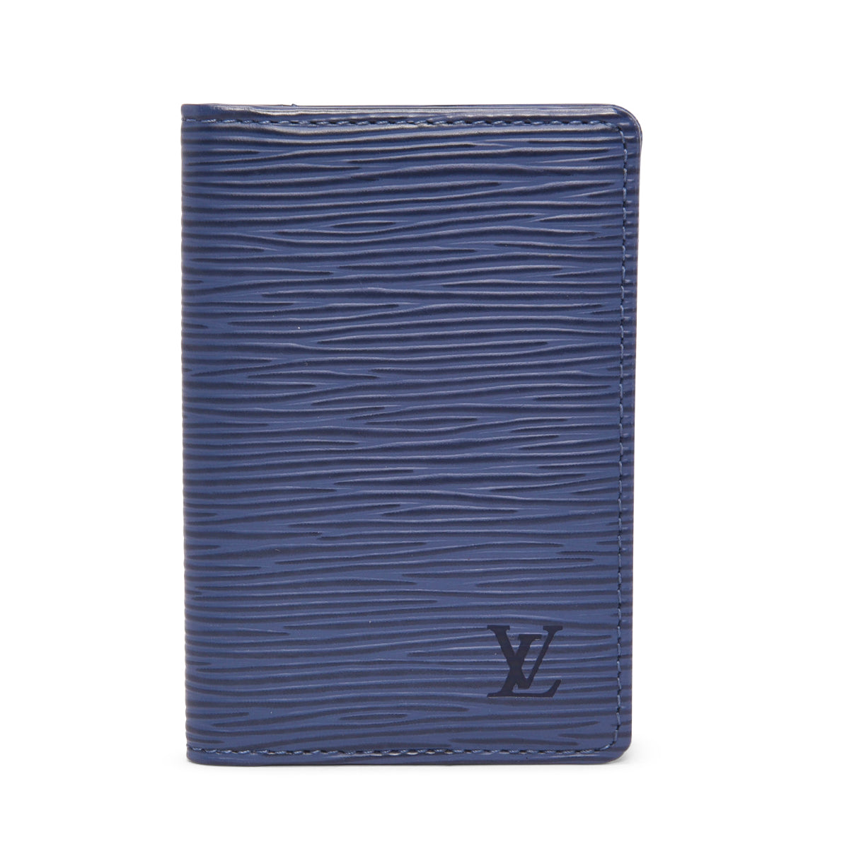 Louis Vuitton Myrtille Blue Epi Pocket Organiser Card Holder