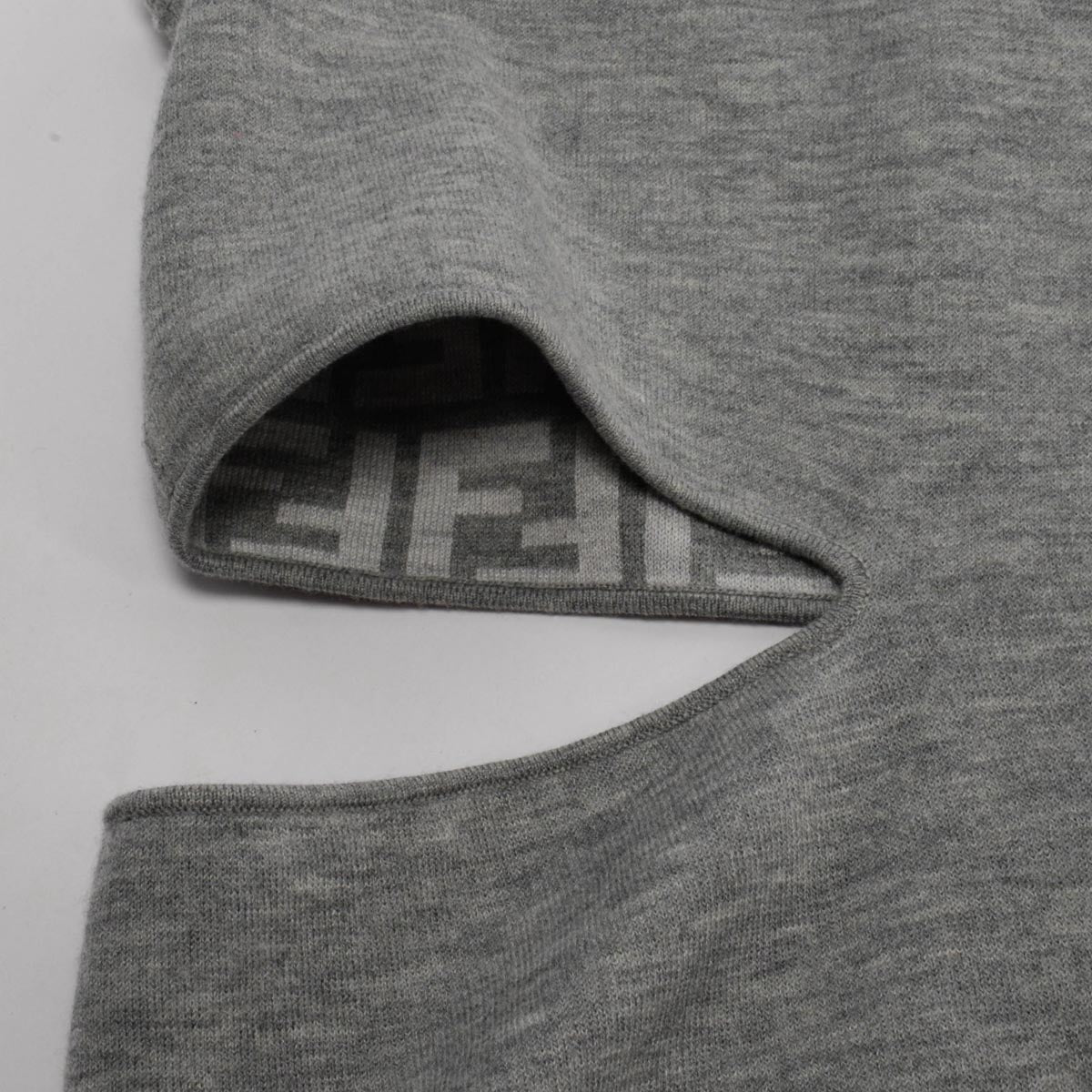 Fendi Grey Wool FF Motif Tank Top M