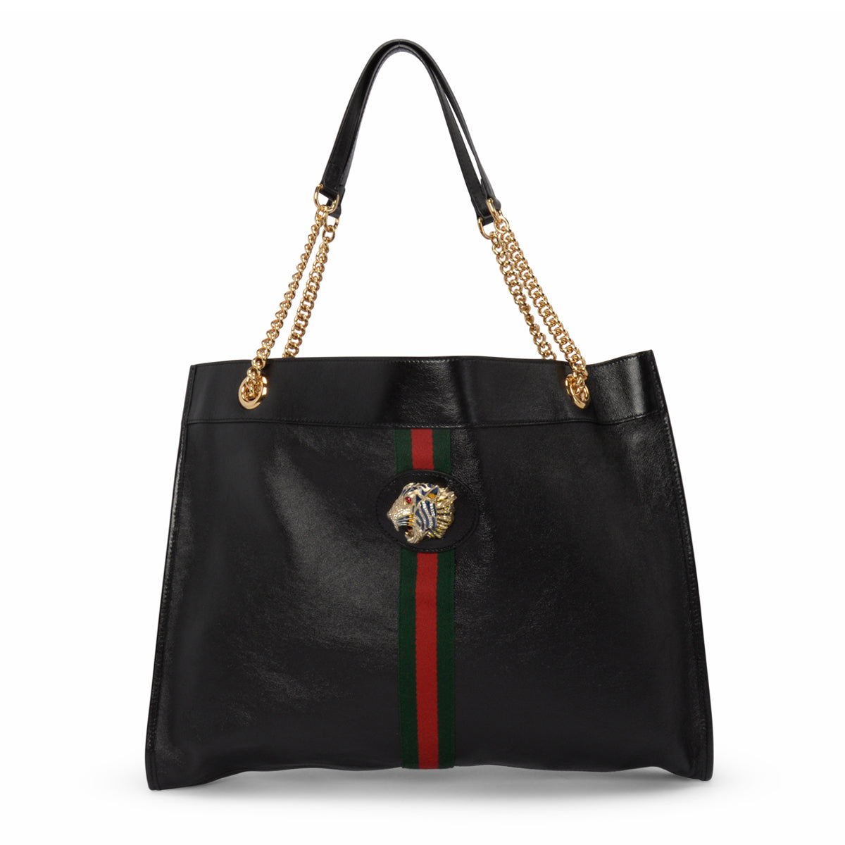 Gucci Black Calfskin Large Rajah Tote