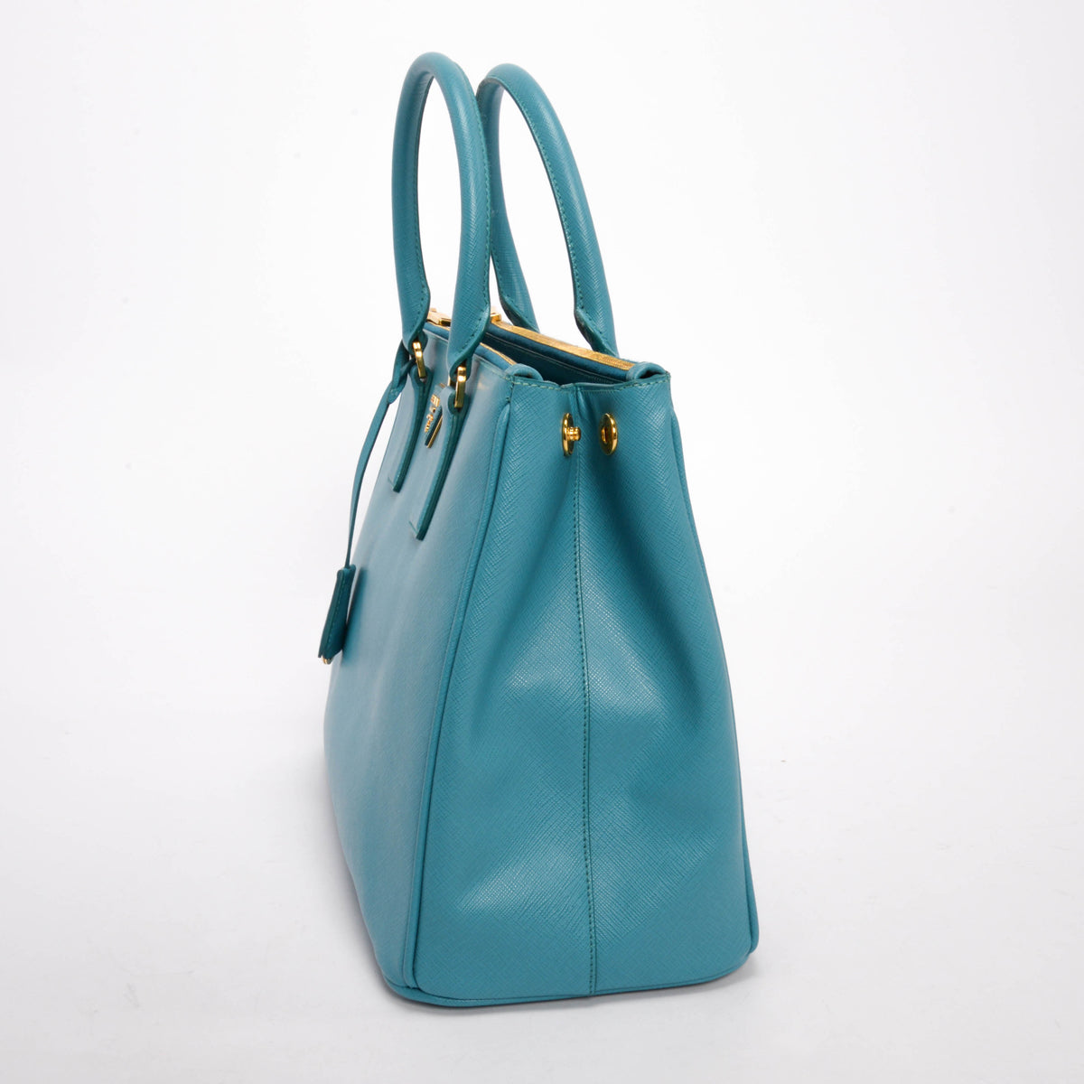 Prada Turquoise Saffiano Lux Large Galleria Tote