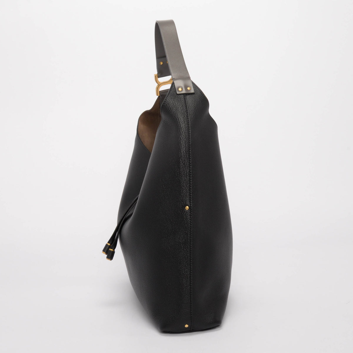 Chloe Black Calfskin Marcie Hobo Tote