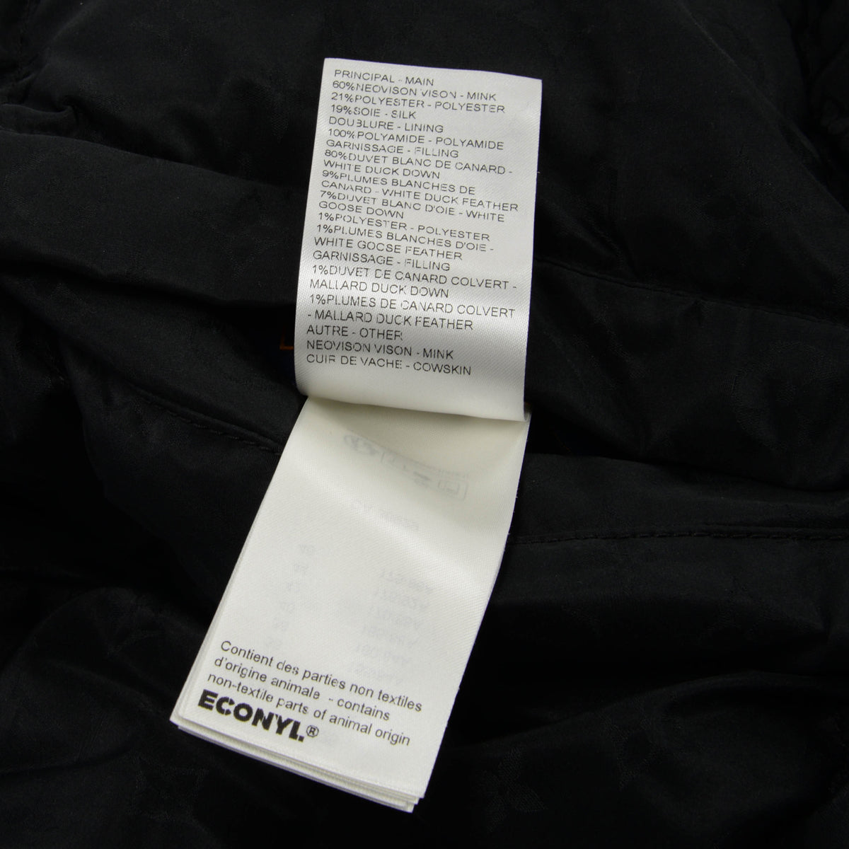 Louis Vuitton Black Mink & Monogram Nylon Reversible Vest FR 36