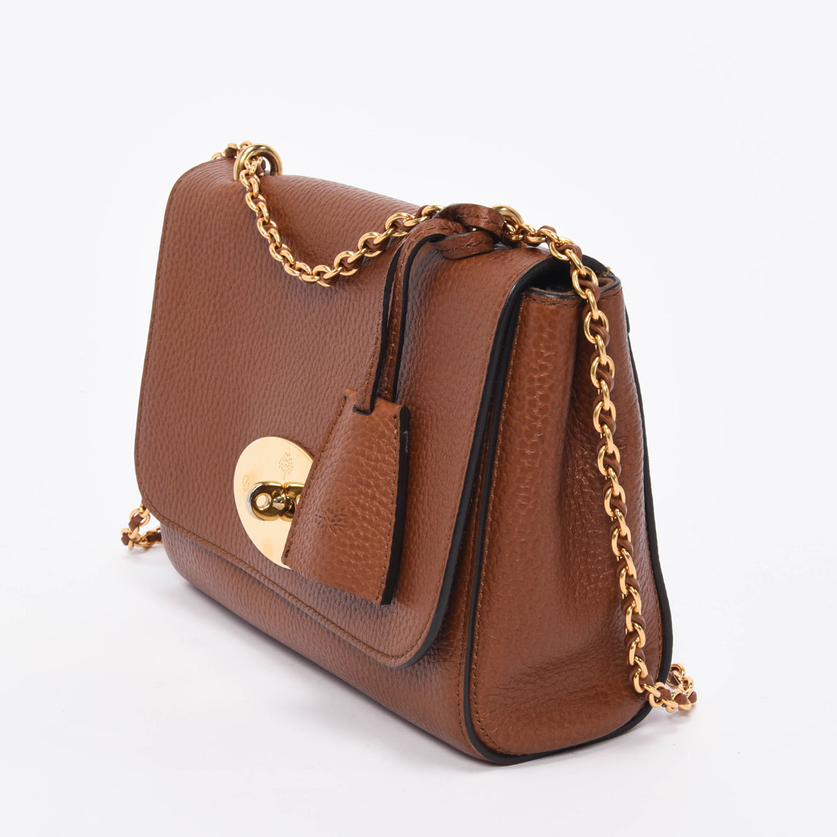 Mulberry Oak Grained Leather Small Lily Bag