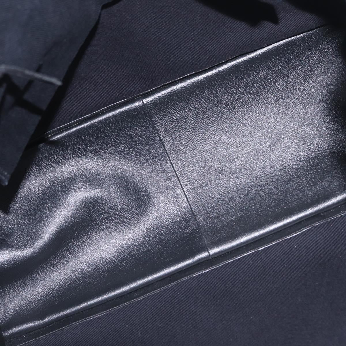 Saint Laurent Black Embossed Leather Rive Gauche Shopper Tote