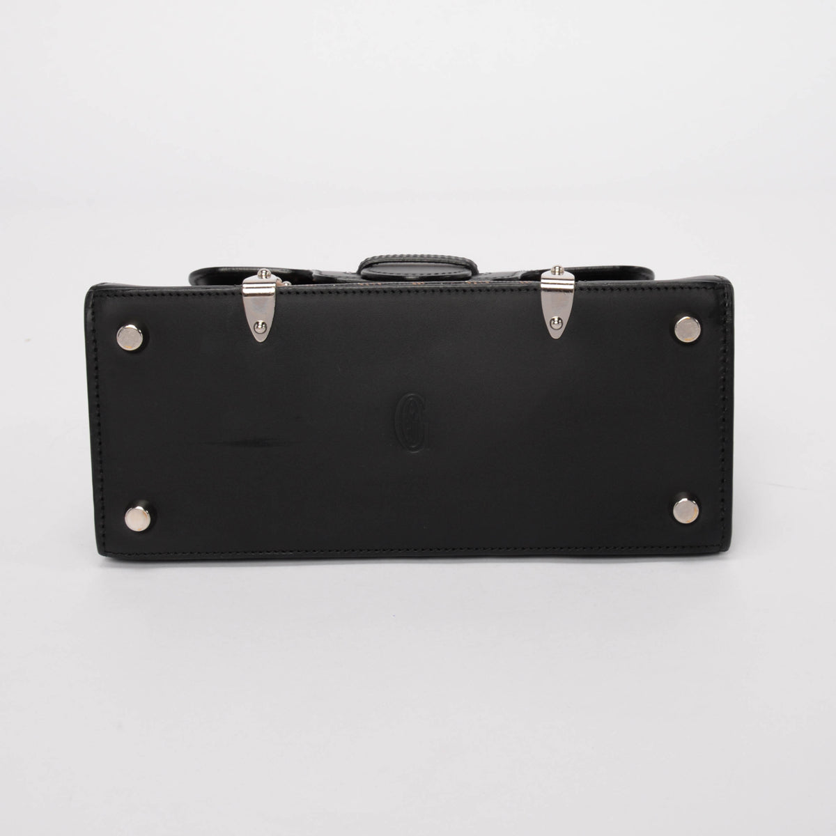 Goyard Black Goyardine Saigon Structure Mini Bag