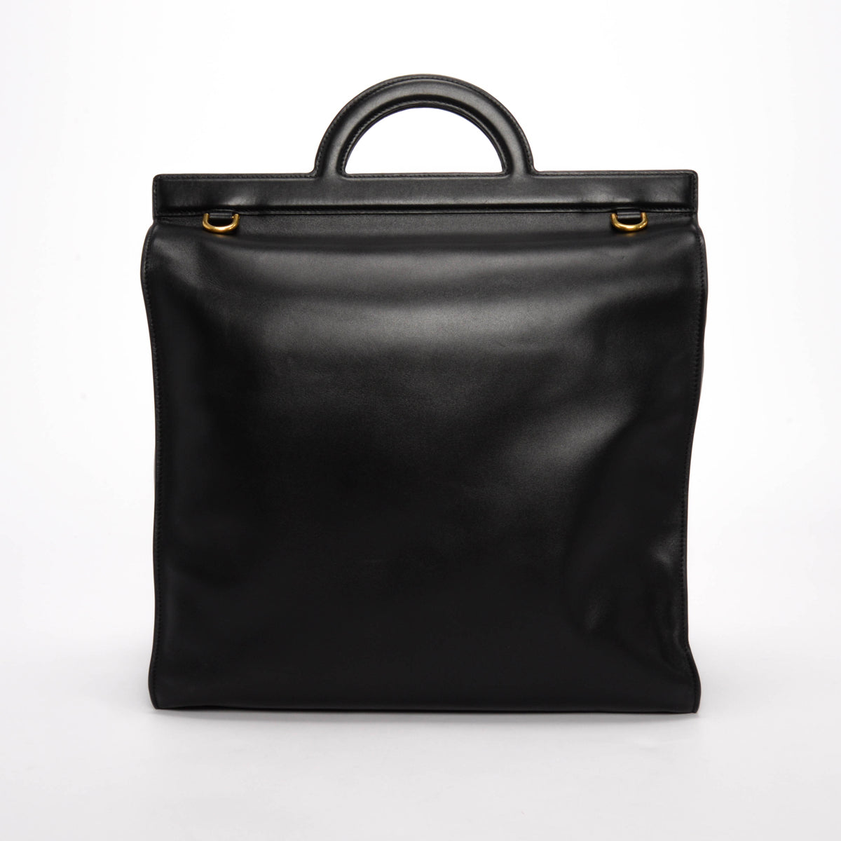 Valentino Black Smooth Calfskin Tagged Tote