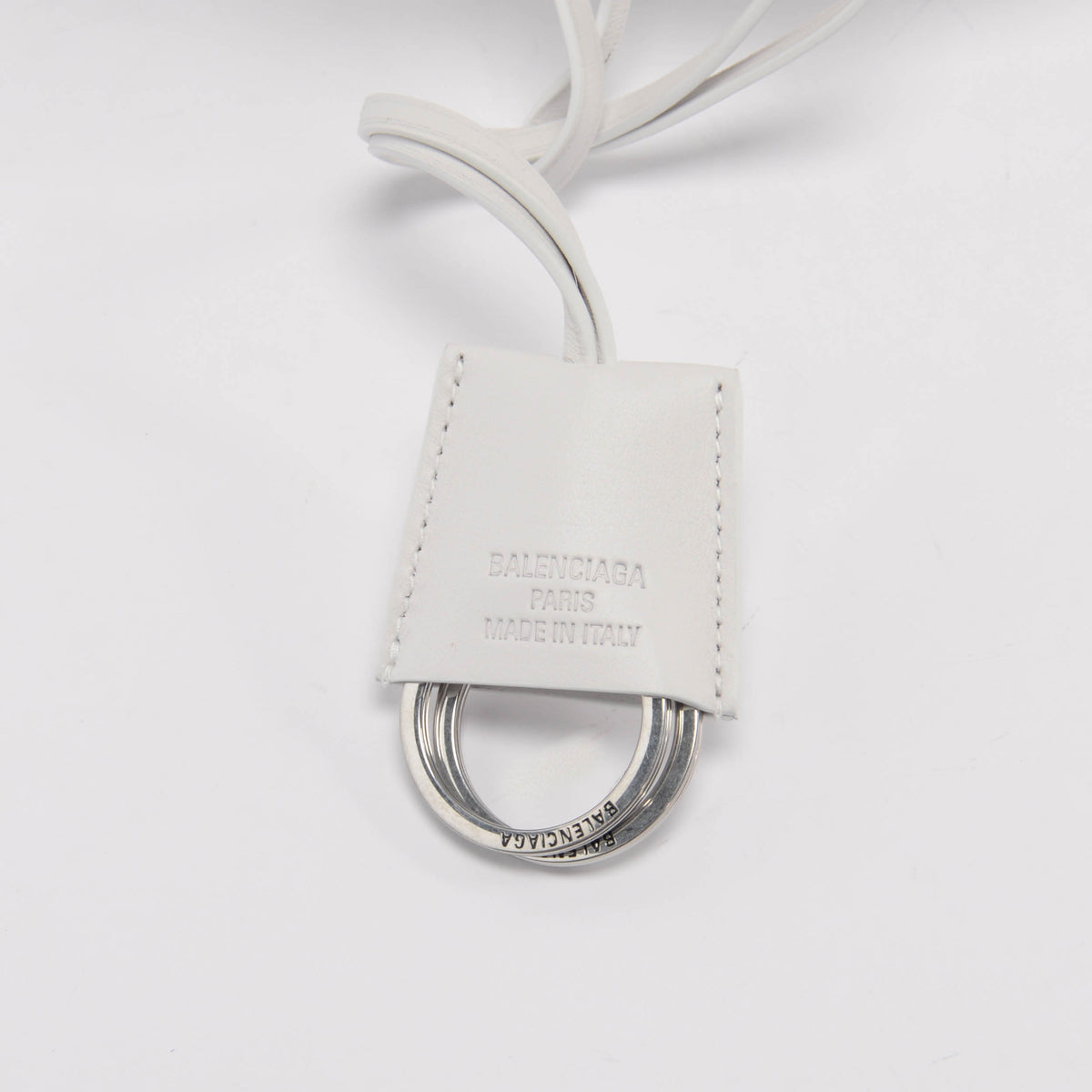 Balenciaga White Smooth Calfskin Mini Rodeo Bag