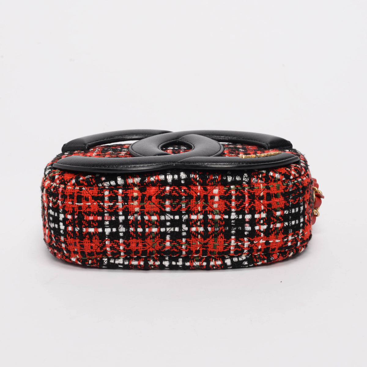 Chanel Red Tweed & Lambskin Coco Midnight Camera Case