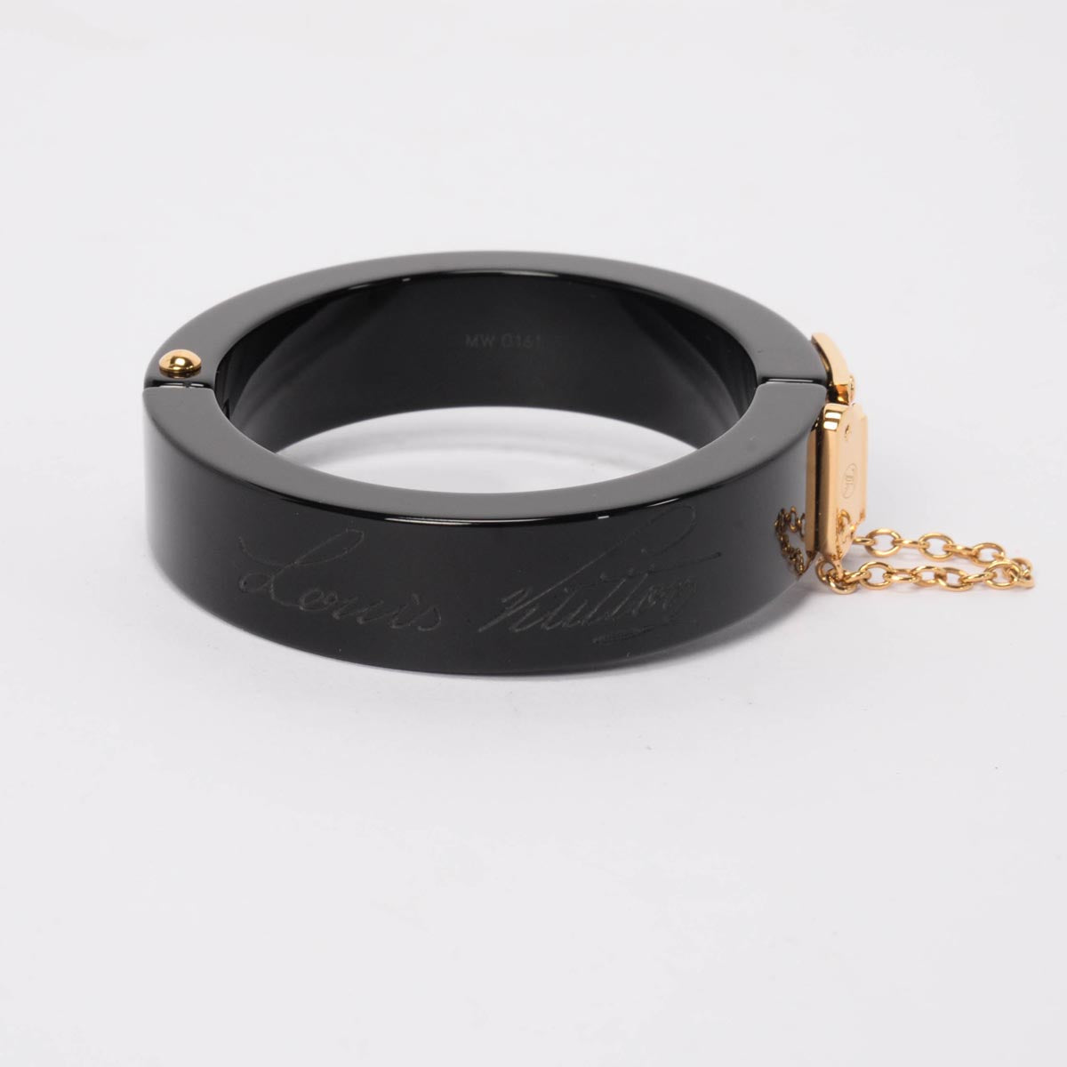 Louis Vuitton Black Resin Lock Me Bracelet