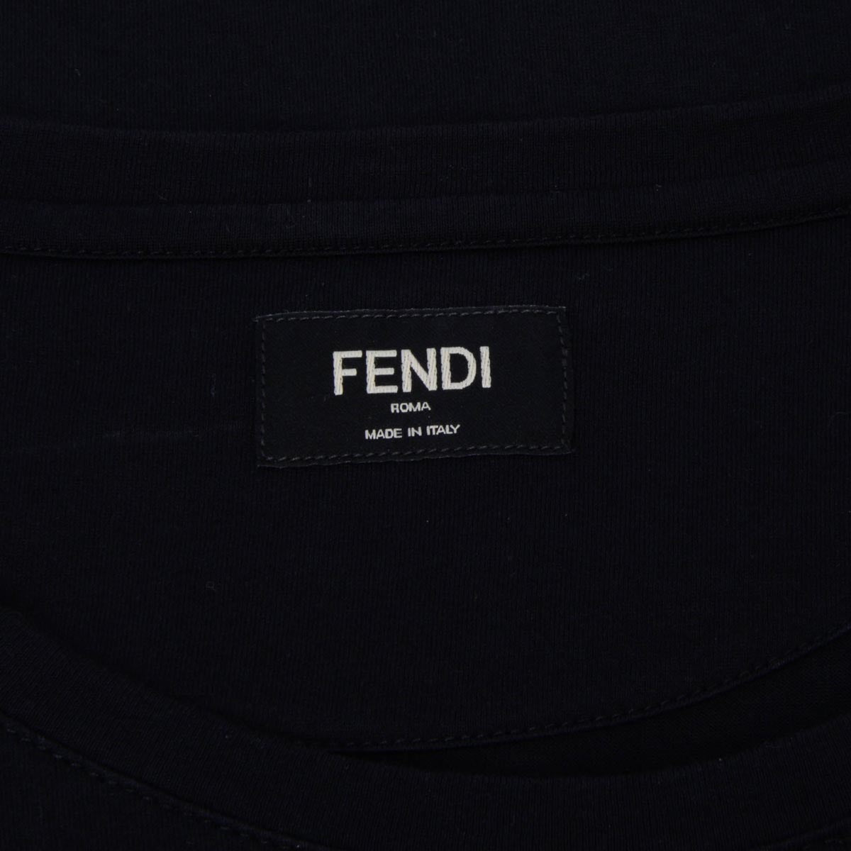 Fendi Black Cotton Bag Bugs T-Shirt 52