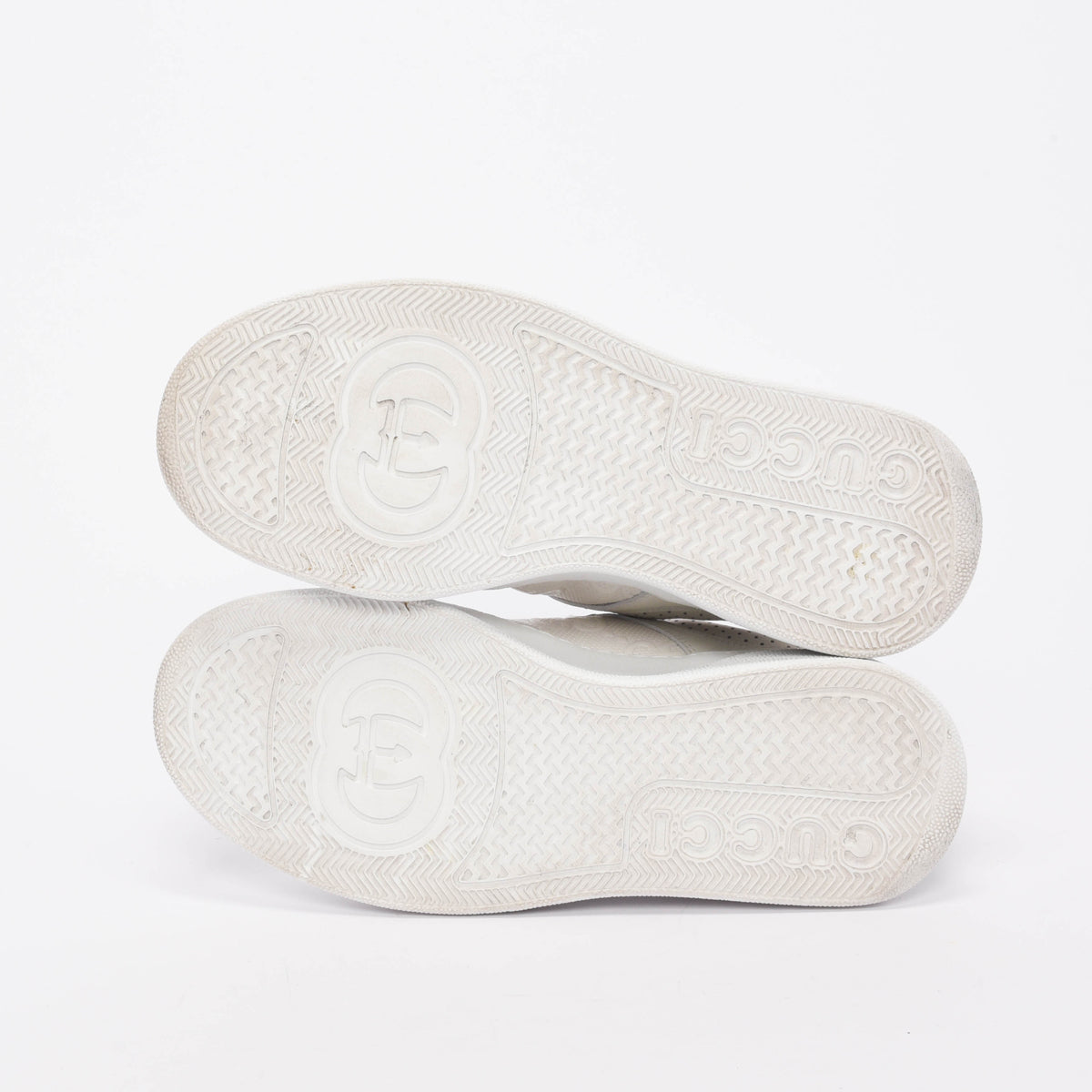 Gucci White Jumbo GG Trainer Sneakers 39