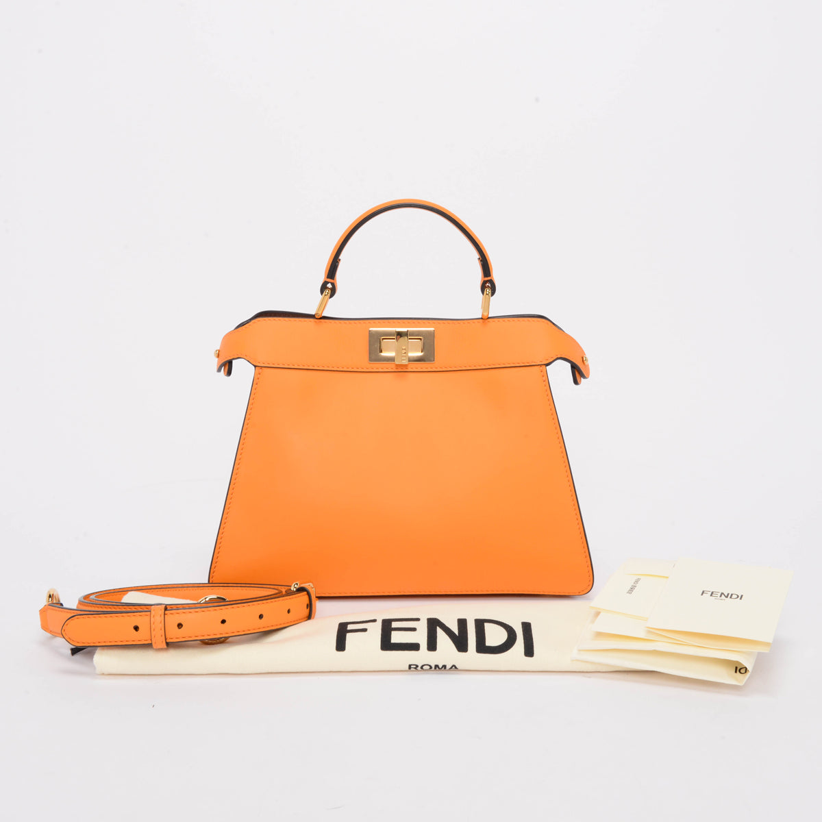 Fendi Clementine Calfskin Peekaboo ISeeU Bag