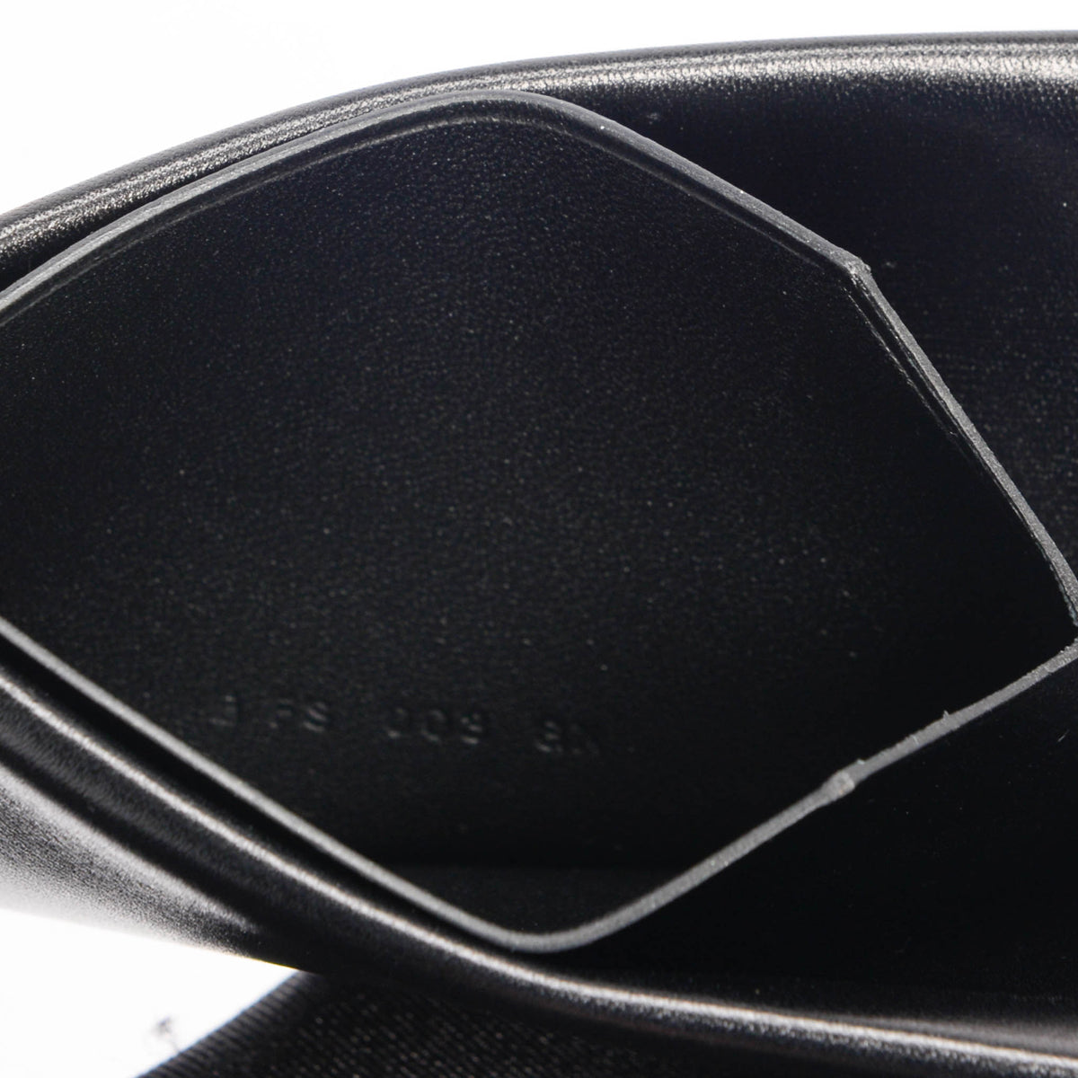 Hermes Black Box Calf H Sellier Card Holder