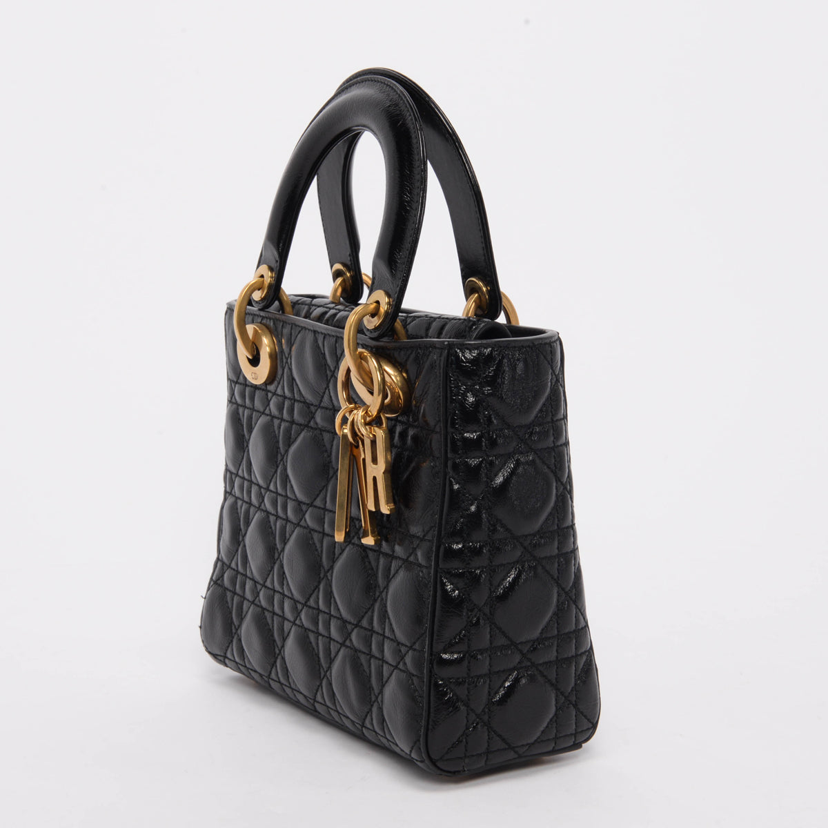 Dior Black Cannage Calfskin My ABCDior Small Lady Dior