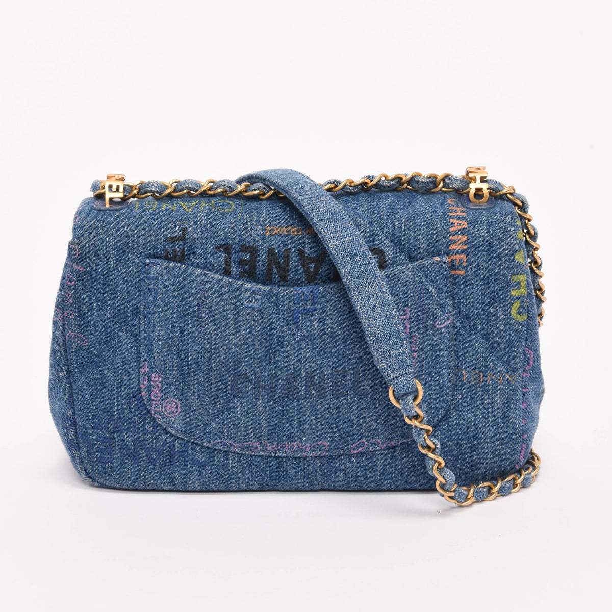 Chanel Blue Denim Mood Mini Flap Bag