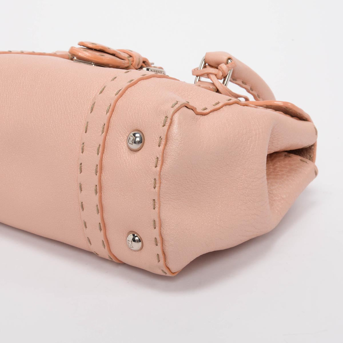 Fendi Bois de Rose Roma Calfskin Selleria Mini Linda Bag