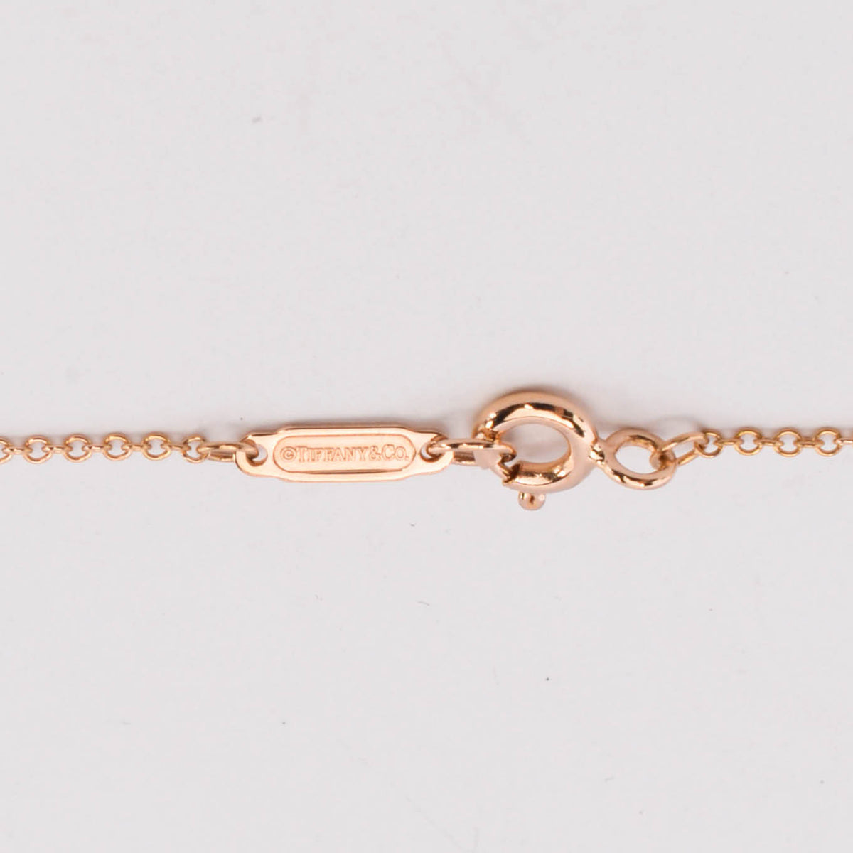 Tiffany & Co Rose Gold & Diamonds Crown Key Pendant