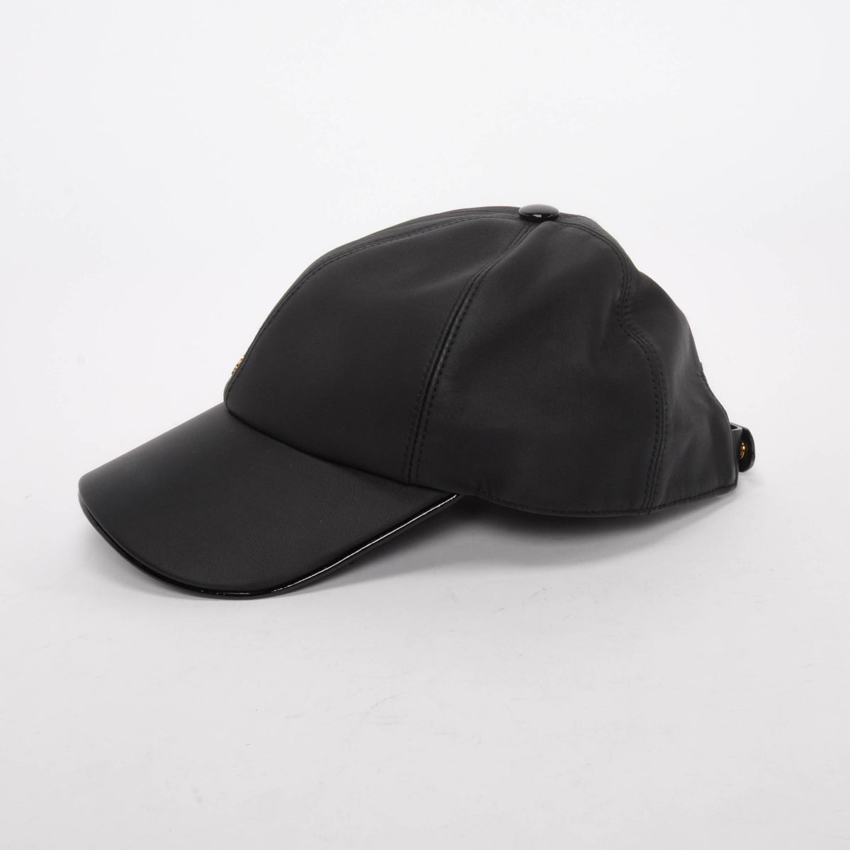 Louis Vuitton Black Leather Cruiser Cap