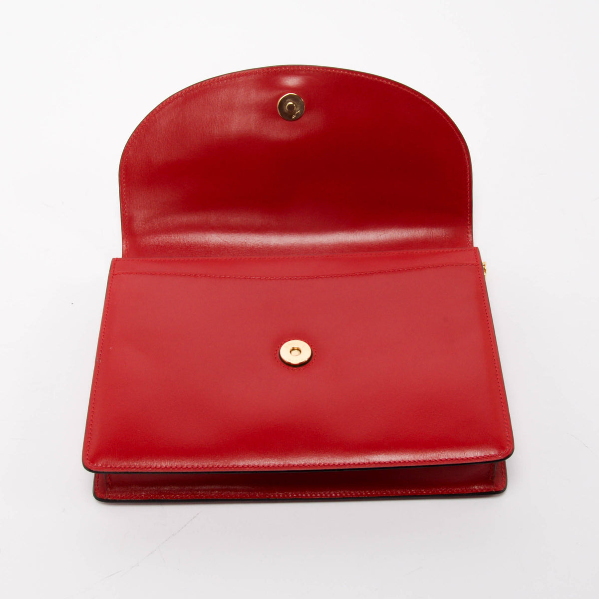 Celine Vintage Red Calfskin Starball Chain Shoulder Bag