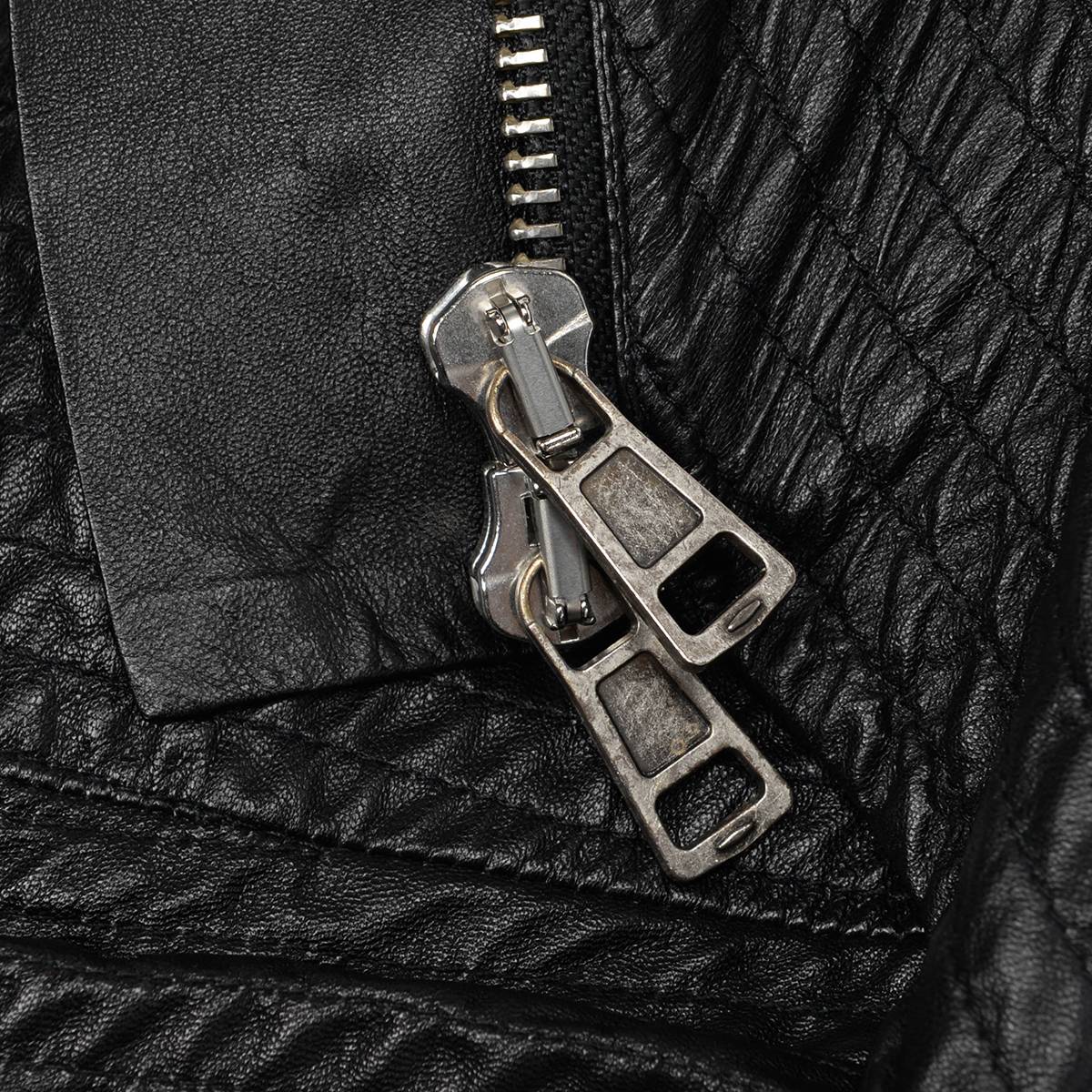 Celine Black Lambskin Quilted Peplum Jacket FR 44