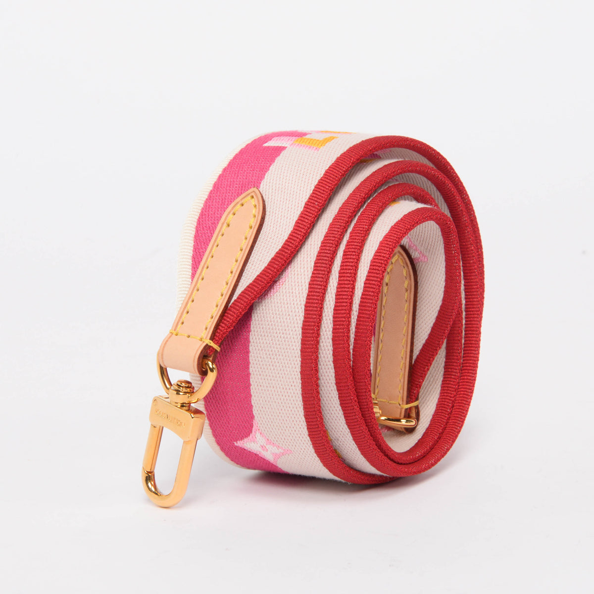 Louis Vuitton Fuchsia Jacquard Speedy 20 Bag Strap