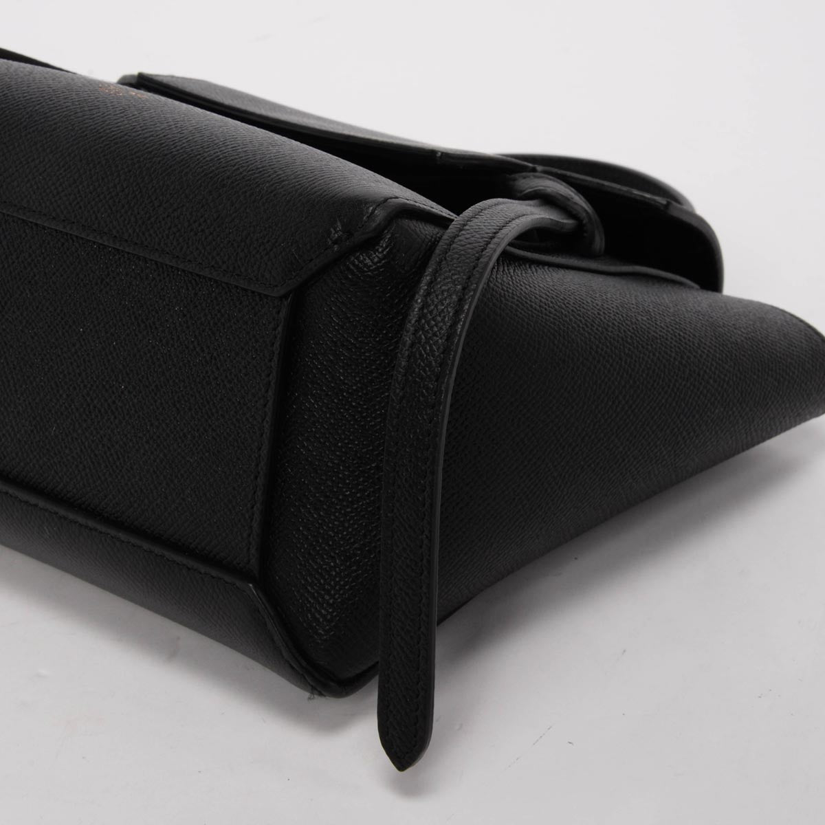 Celine Black Grained Calfskin Nano Belt Bag