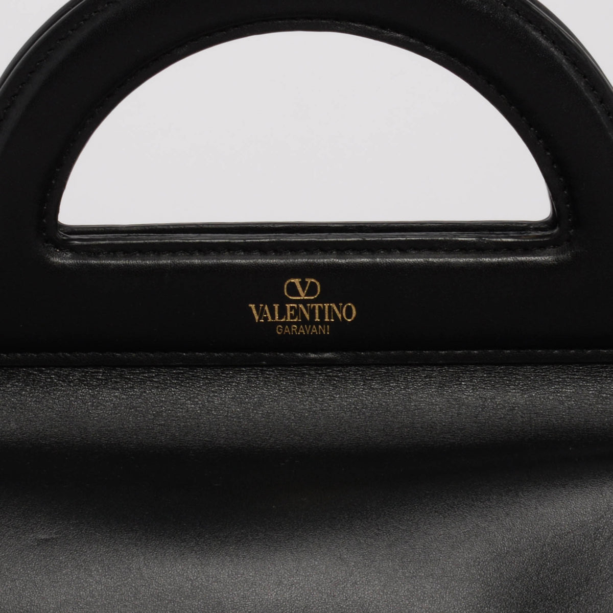 Valentino Black Smooth Calfskin Tagged Tote