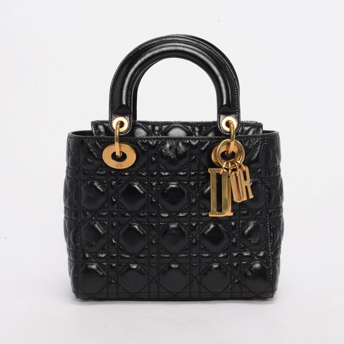 Dior Black Cannage Calfskin My ABCDior Small Lady Dior