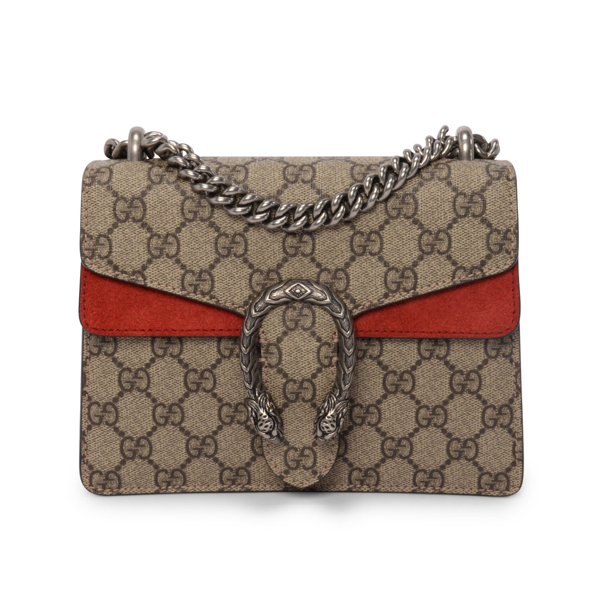 Gucci Red GG Supreme Mini Dionysus Bag