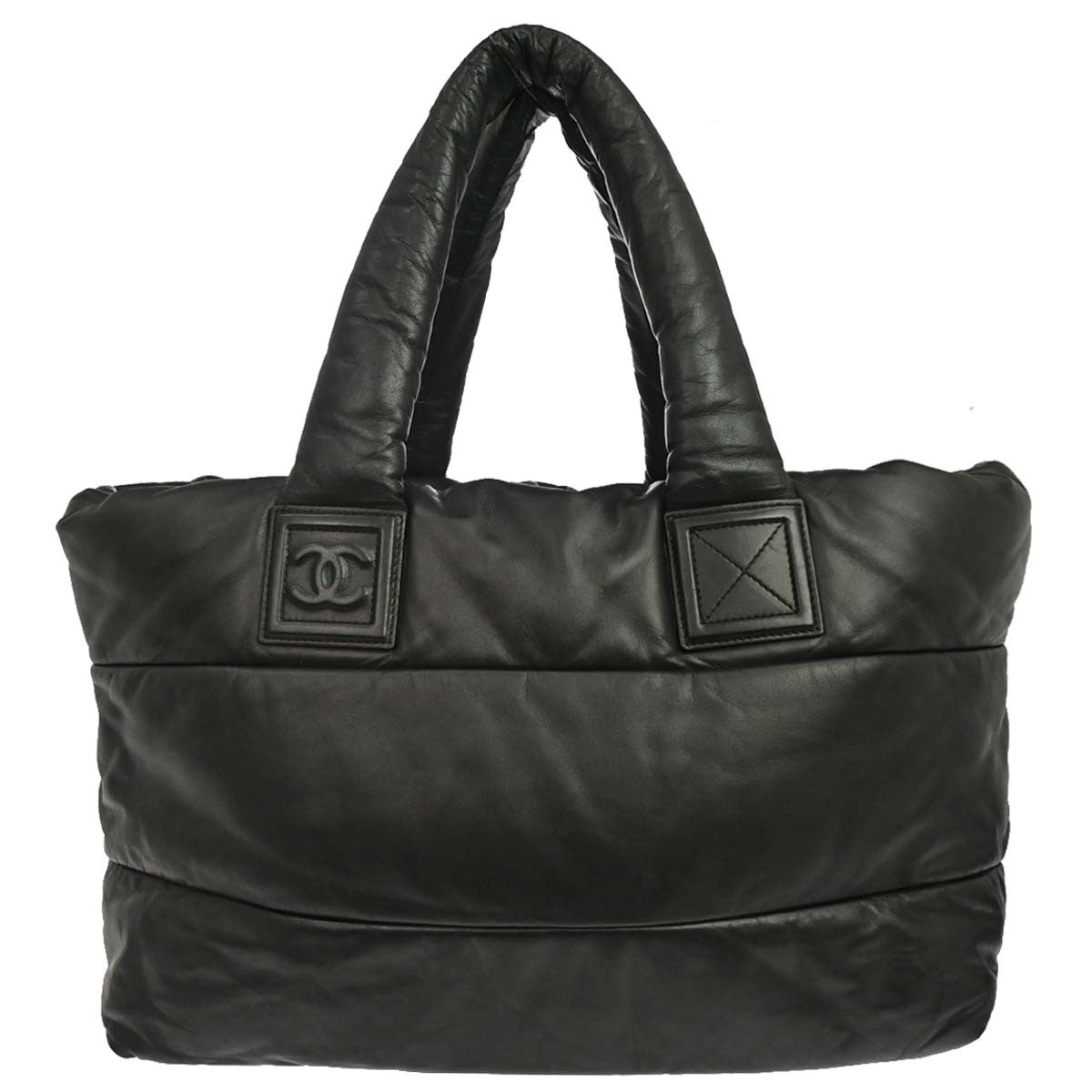 Chanel Black Lambskin Coco Cocoon Tote