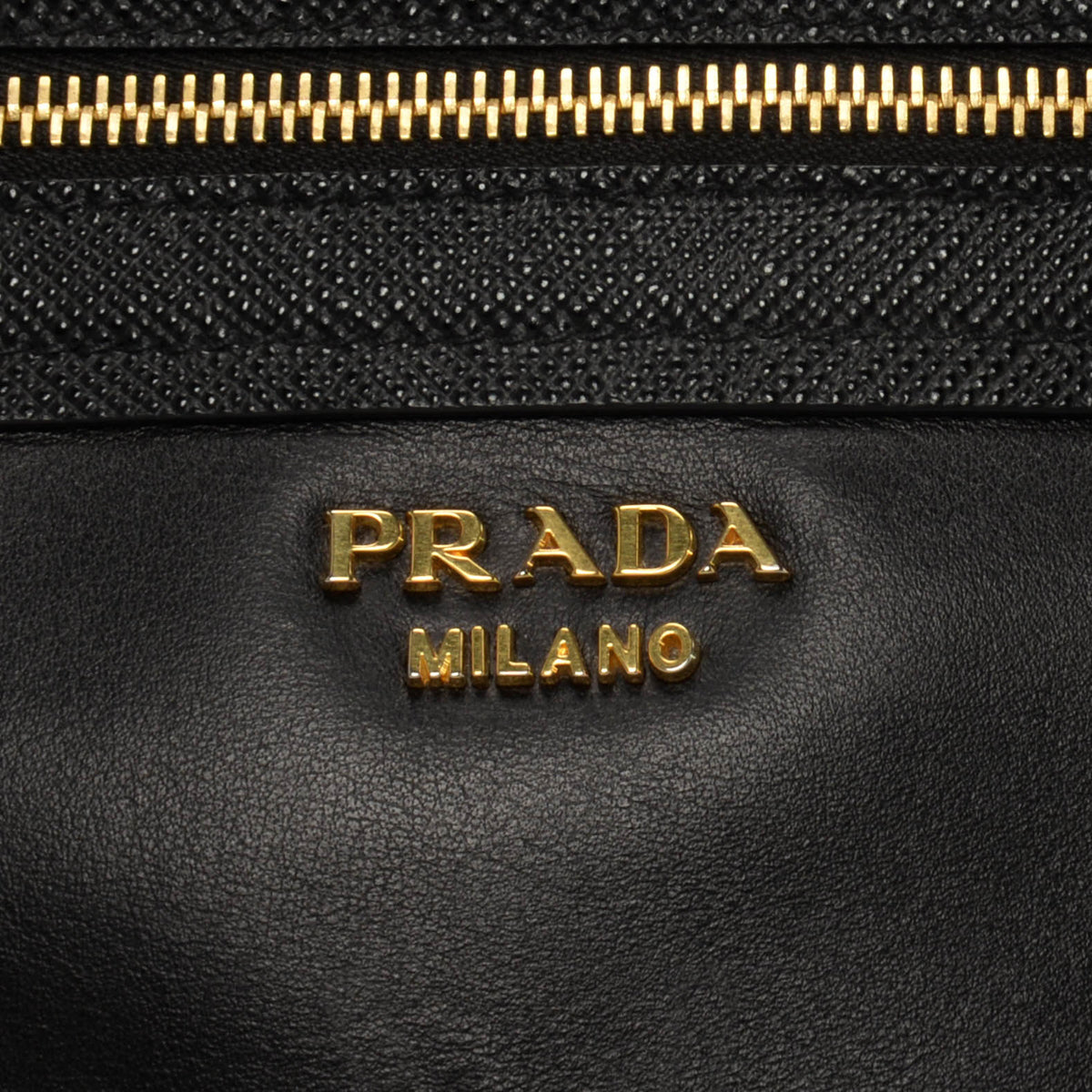 Prada Black Saffiano & Calf Corsaire Bag