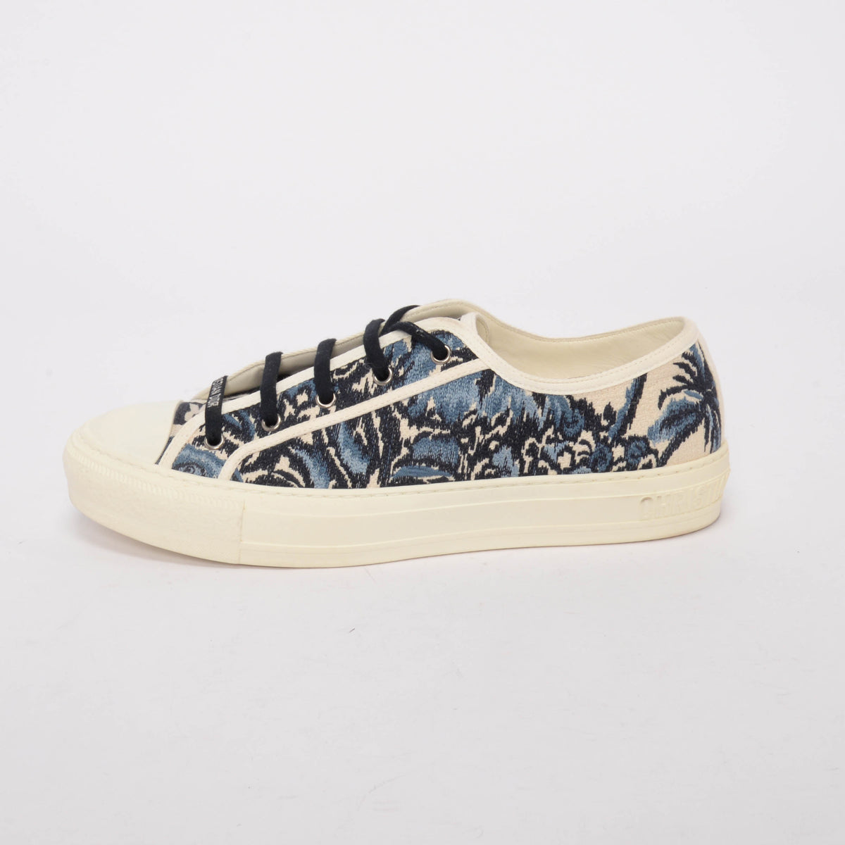Dior Indigo Palms Embroidered Walk'N'Dior Sneakers 42