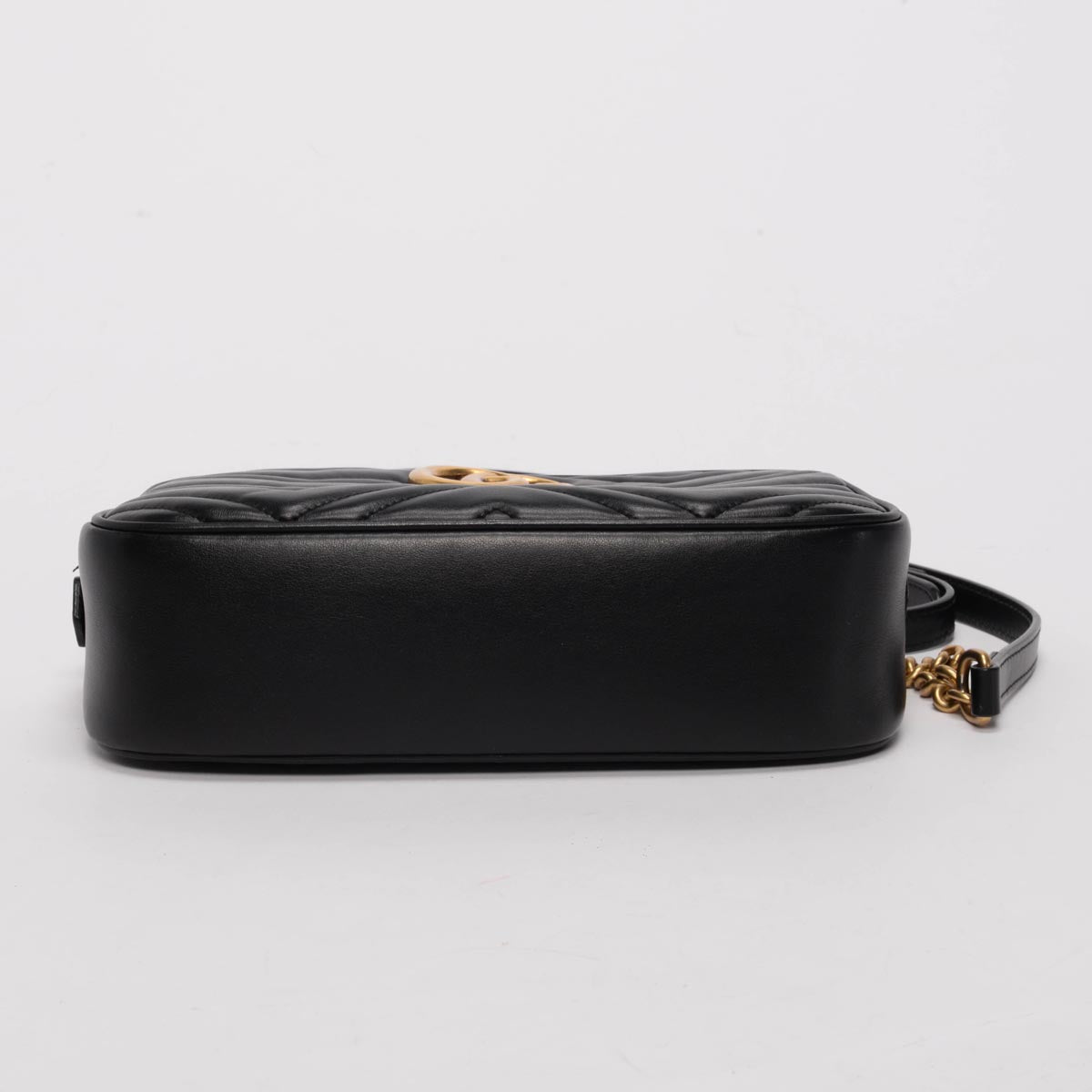 Gucci Black Matelasse GG Marmont Small Camera Bag