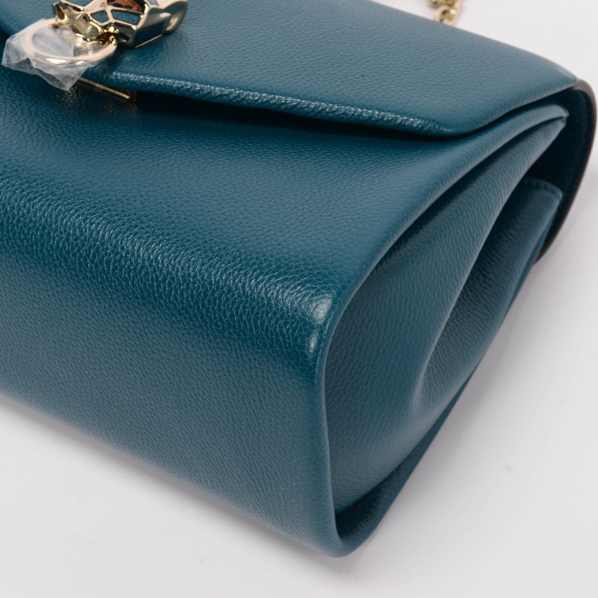 Cartier Teal Grained Calfskin Small Panthere de Cartier Bag