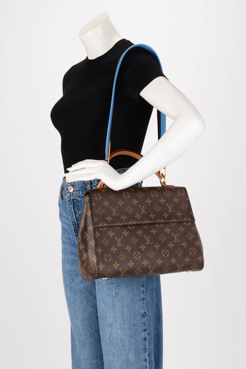 Louis Vuitton Blue Glacial Monogram Cluny MM